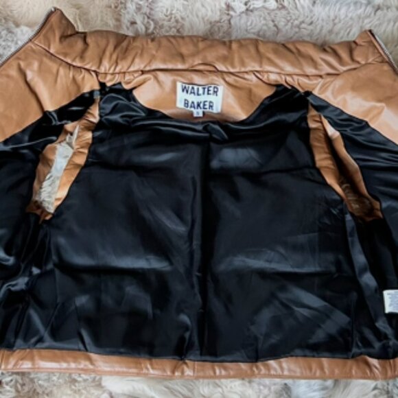 WALTER BAKER Landon Quilted Lamb Leather Puffer Vest Small New - Picture 11 of 12